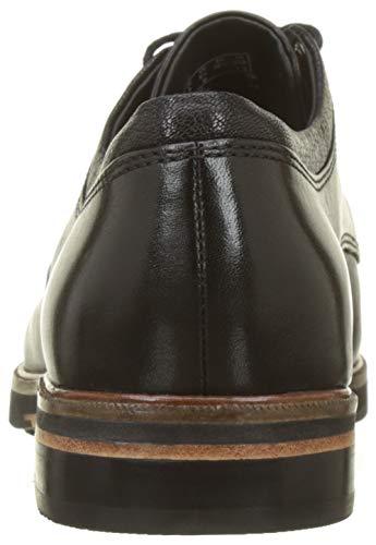 Clarks Frida, Zapatos de Cordones Derby Mujer, Negro (Black Leather), 39.5 EU