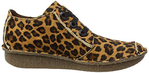 Clarks Funny Dream, Zapatillas Mujer, Estampado de Leopardo, 38 EU