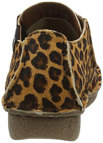 Clarks Funny Dream, Zapatillas Mujer, Estampado de Leopardo, 38 EU