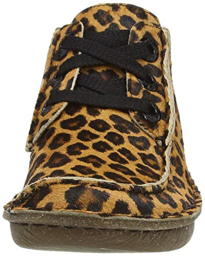 Clarks Funny Dream, Zapatillas Mujer, Estampado de Leopardo, 38 EU