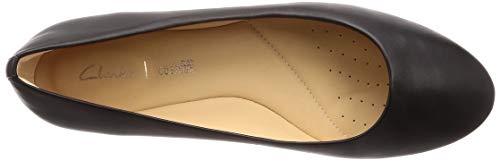 Clarks Grace Piper, Bailarinas Mujer, Negro (Black Leather Black Leather), 38 EU