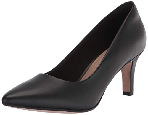 Clarks Illeana Tulip, Zapatos de Vestir par Uniforme Mujer, Cuero Negro, 37.5 EU