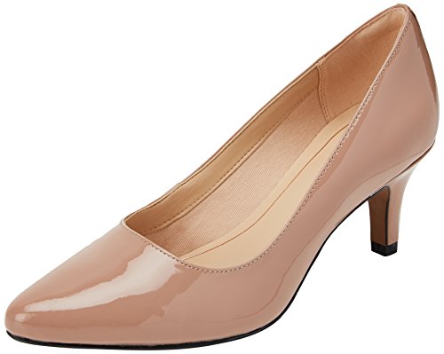 Clarks Isidora Faye, Zapatos de Tacón Mujer, Beige (Nude Patent-), 40 EU