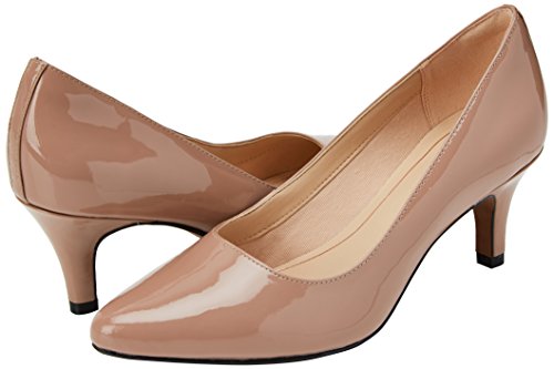 Clarks Isidora Faye, Zapatos de Tacón Mujer, Beige (Nude Patent-), 40 EU