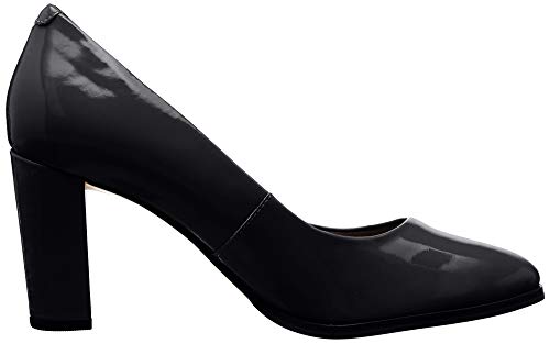 Clarks Kaylin Cara, Zapatos de Tacón Mujer, Negro (Black Pat Black Pat), 38 EU