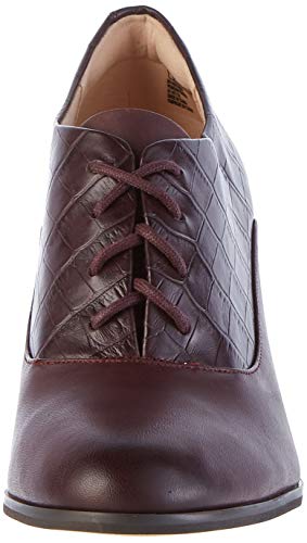 Clarks Kaylin IDA, Botines Mujer, Marrón (Burgundy Combi Burgundy Combi), 41 EU