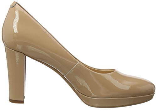 Clarks Kendra Sienna, Zapatos de Vestir par Uniforme Mujer, Patente de Bombones, 39 EU