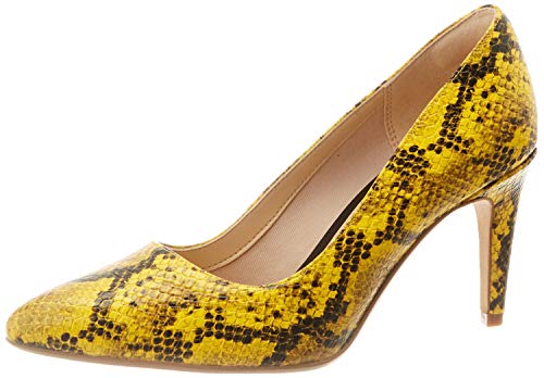 Clarks Laina RAE, Zapatos de Tacón, Amarillo (Yellow Snake Yellow Snake), 35.5 EU