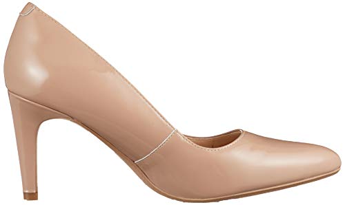 Clarks Laina RAE, Zapatos de Tacón Mujer, Beige (Nude Patent-), 38 EU