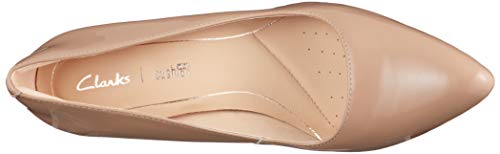 Clarks Laina RAE, Zapatos de Tacón Mujer, Beige (Nude Patent-), 39 EU