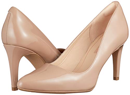 Clarks Laina RAE, Zapatos de Tacón Mujer, Beige (Nude Patent-), 41 EU