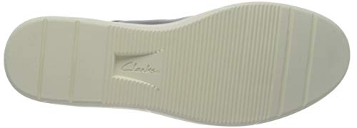 Clarks Layton Pace, Zapatillas Mujer, Piel Negra, 42 EU