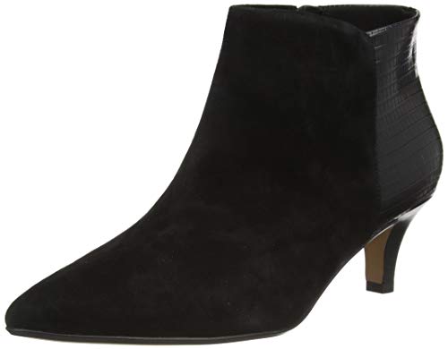 Clarks Linvale Sea, Botas Cortas al Tobillo Mujer, Black Combi SDE, 39.5 EU