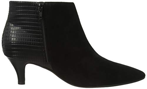 Clarks Linvale Sea, Botas Cortas al Tobillo Mujer, Black Combi SDE, 39.5 EU