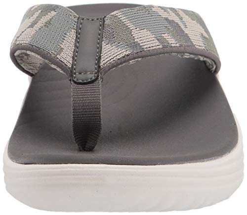 Clarks Lola Point, Chanclas Mujer, Tela de Camuflaje Caqui, 36 EU