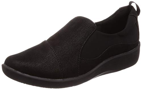 Clarks- Low-top para mujer, 7 UK / 41 (EU), Negro