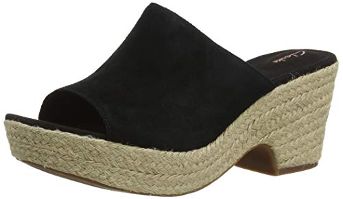Clarks Maritsa Mule, Sandalias Punta Cerrada Mujer, Negro (Black SDE Black SDE), 39 EU