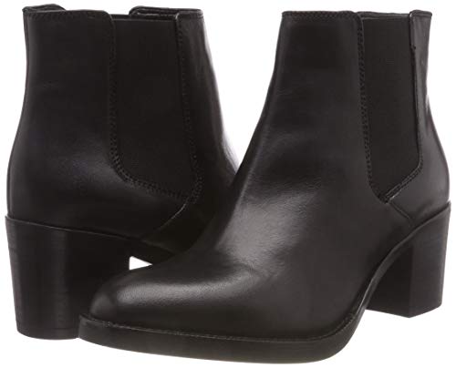 Clarks Mascarpone Bay, Botas Slouch Mujer, Negro (Black Leather), 38 EU