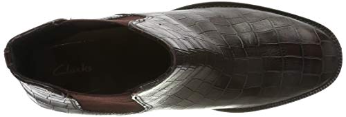 Clarks Mascarpone Bay, Botines Mujer, Marrón (Burgundy Burgundy), 39.5 EU