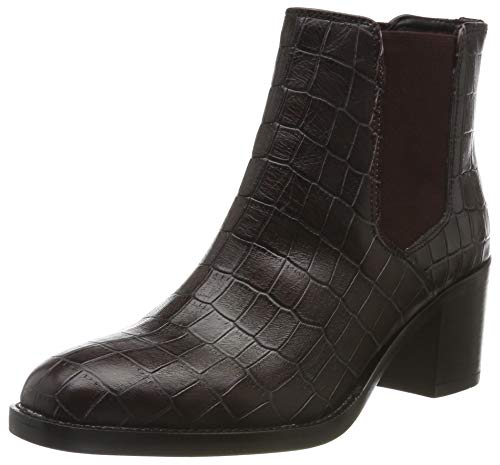 Clarks Mascarpone Bay, Botines Mujer, Marrón (Burgundy Burgundy), 39.5 EU