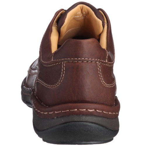 Clarks Nature Three 20339005 - Zapatos casual de cuero nobuck para hombre, color marrón (Mahogany Leather), talla 42