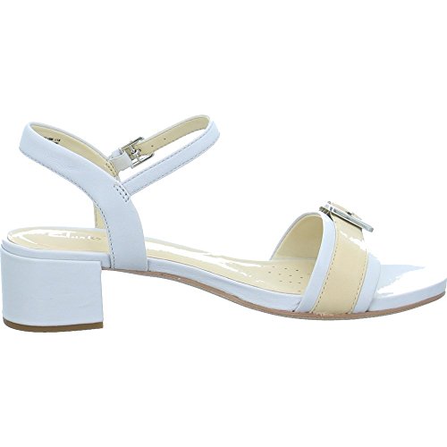 Clarks Orabella Shine, Sandalia con Pulsera Mujer, Azul (Ice Blue), 41 EU