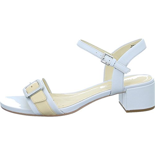 Clarks Orabella Shine, Sandalia con Pulsera Mujer, Azul (Ice Blue), 41 EU