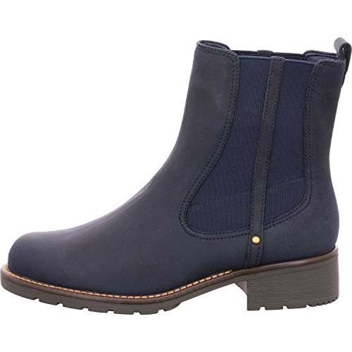 Clarks Orinoco Club, Botas Slouch Mujer, Azul Navy Nubuck, 38 EU