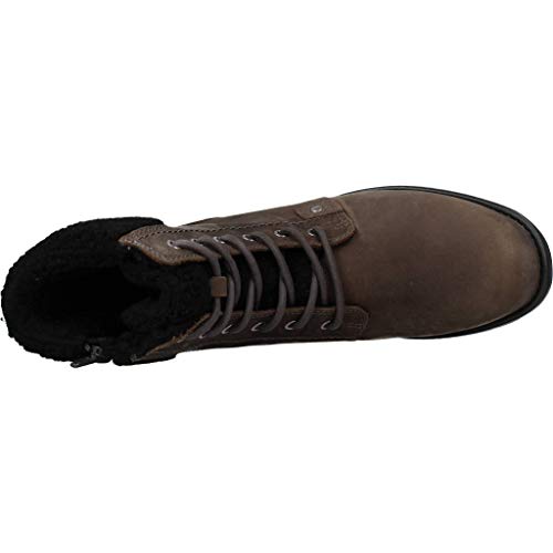 Clarks Orinoco Dusk, Botas Estilo Motero Mujer, Gris (Dark Grey Lea Dark Grey Lea), 39.5 EU