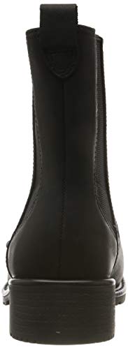 Clarks Orinoco Hot, Botas Estilo Motero Mujer, Negro (Black Nubuck Black Nubuck), 37 EU