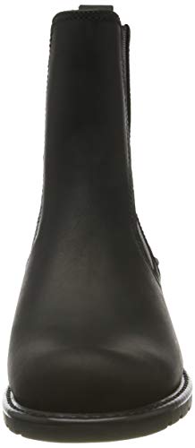 Clarks Orinoco Hot, Botas Estilo Motero Mujer, Negro (Black Nubuck Black Nubuck), 37 EU