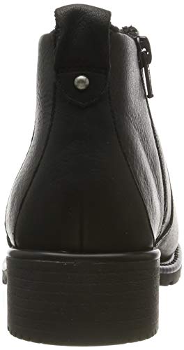 Clarks Orinoco Snug, Botas Estilo Motero Mujer, Negro (Black Leather Black Leather), 39 EU