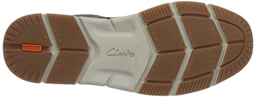 Clarks Orson Bay, Zapatos de Cordones Derby para Hombre, Azul (Navy Nubuck -), 42.5 EU