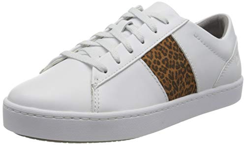 Clarks Pawley Rilee, Zapatillas Mujer, Blanco, 39.5 EU