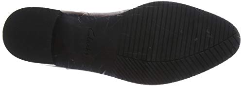 Clarks Poise Freya, Botines Mujer, Marrón (Mahogany Leather Mahogany Leather), 37.5 EU
