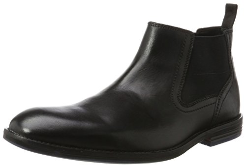 Clarks Prangley Top, Botas Hombre, Negro (Black Leather), 45 EU