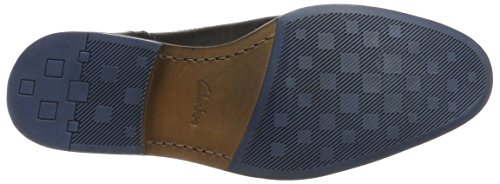 Clarks Prangley Top, Botas Hombre, Negro (Black Leather), 45 EU