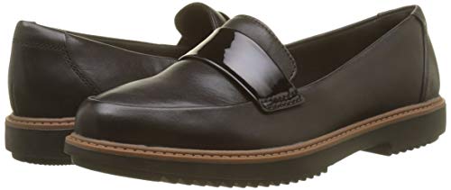 Clarks Raisie Arlie, Mocasines Mujer, Negro (Black), 39 EU