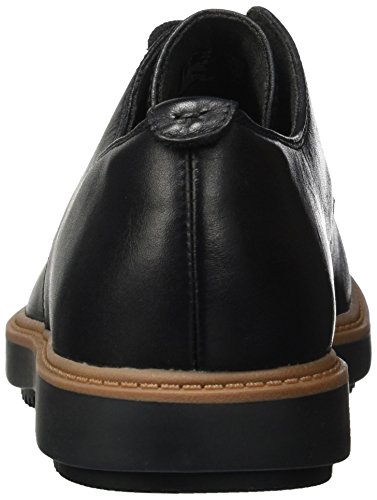 Clarks Raisie Bloom, Derby Mujer, Negro (Black Leather), 38 EU
