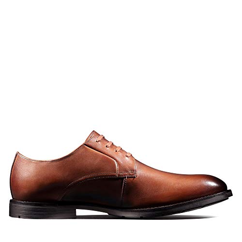 Clarks Ronnie Walk, Zapatos de Cordones Derby, Marrón (British Tan Lea British Tan Lea), 43 EU