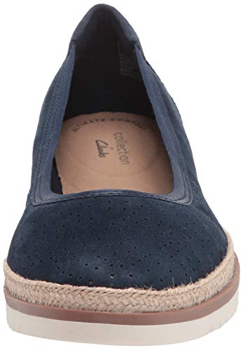 Clarks Serena Kellyn, Zapatos Tipo Ballet Mujer, Azul Marino, Ante, 37 EU