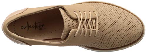 Clarks Sharon Crystal, Zapatos de Cordones Derby Mujer, Beige (Nude-), 39 EU