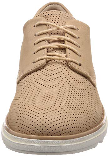 Clarks Sharon Crystal, Zapatos de Cordones Derby Mujer, Beige (Nude-), 39 EU