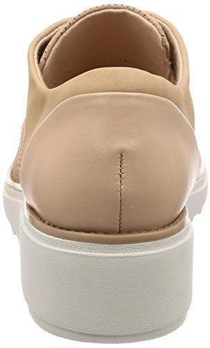 Clarks Sharon Crystal, Zapatos de Cordones Derby Mujer, Beige (Nude-), 39 EU