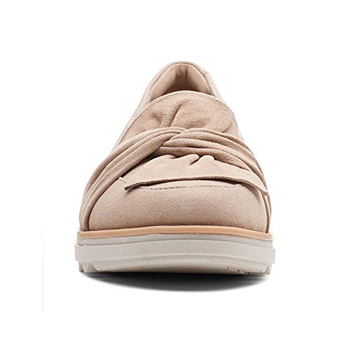 Clarks Sharon Dasher, Mocasines Mujer, Beige (Sand Suede Sand Suede), 41 EU