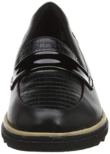 Clarks Sharon Gracie, Mocasines Mujer, Negro (Black Black), 37 EU