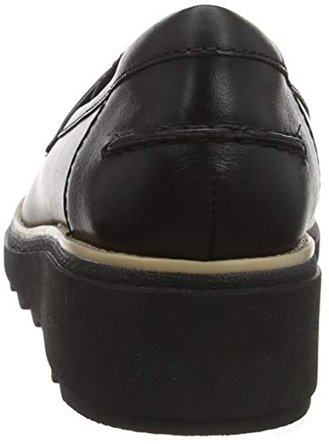 Clarks Sharon Gracie, Mocasines Mujer, Negro (Black Black), 37 EU