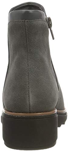 Clarks Sharon Heights, Botas Cortas al Tobillo Mujer, Ante Gris, 35.5 EU