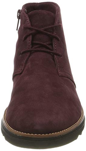 Clarks Sharon Hop, Botas Modelo Chukka Mujer, Marrón Burgundy, 39 EU