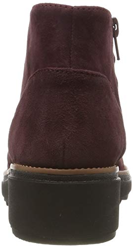 Clarks Sharon Hop, Botas Modelo Chukka Mujer, Marrón Burgundy, 39 EU